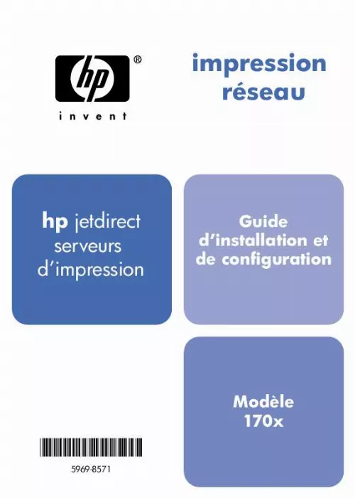 Notice HP JETDIRECT 170X PRINT SERVER autres Trouver une solution à